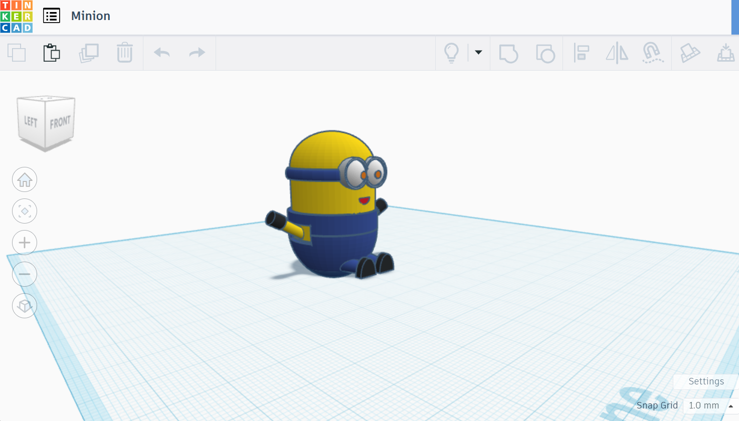 Minion in TinkerCAD